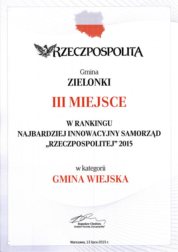 Zielonki zwyciężają w rankingu "Rzeczpospolitej", Michałowice wysoko